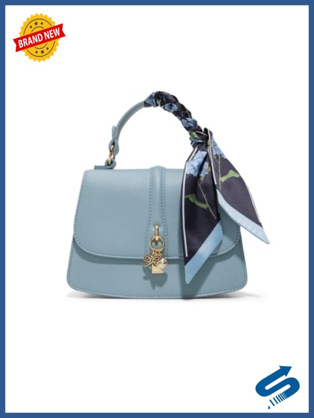 Structured Satchel Top Handle Adjustable Crossbody Bag